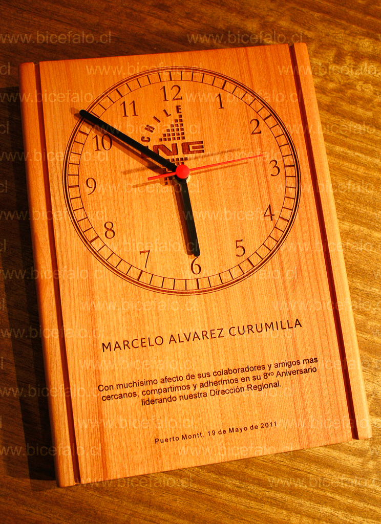 Reloj Madera Rauli
